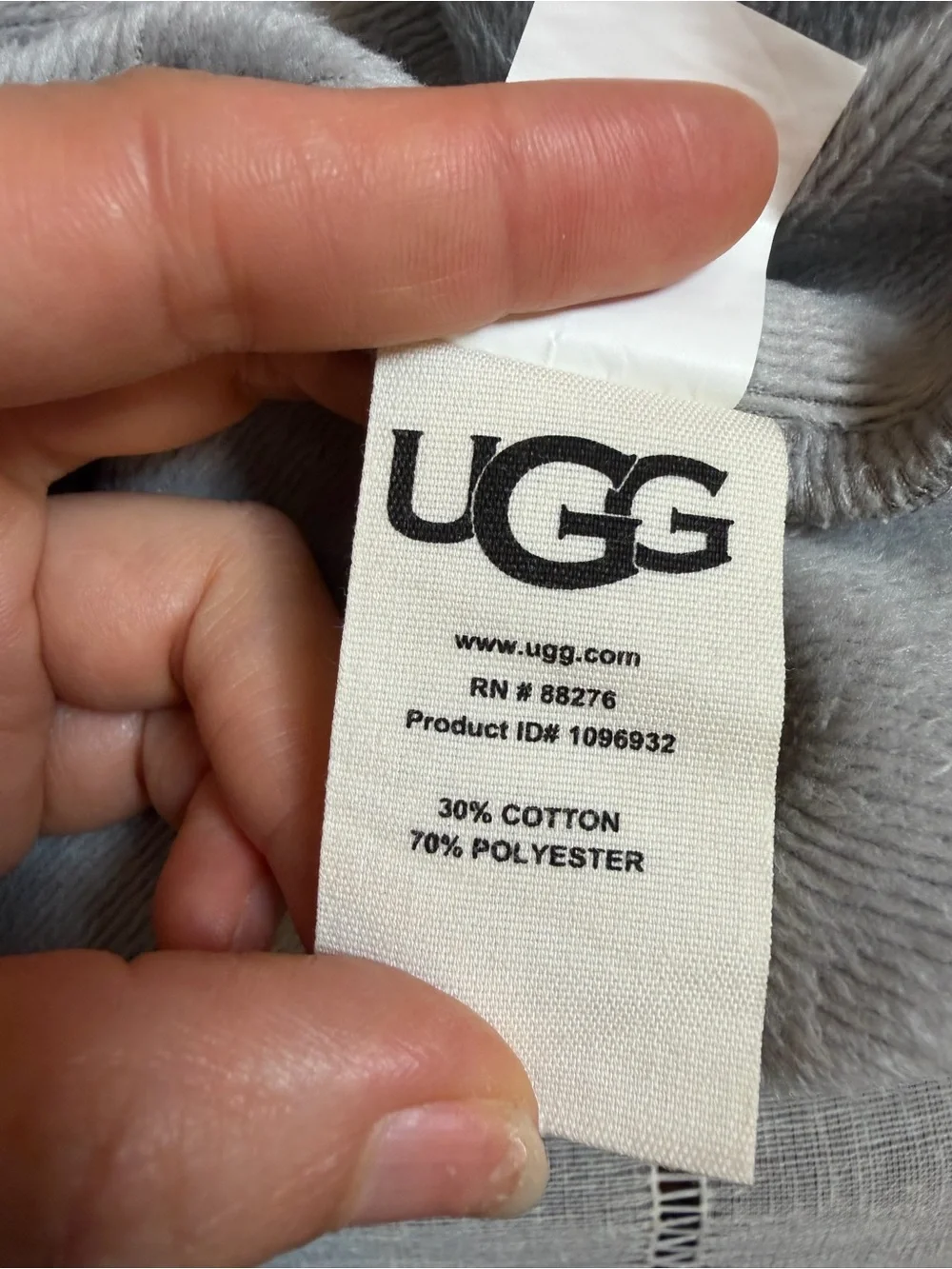 UGG Grey Bathrobe Size Medium/Large Unisex